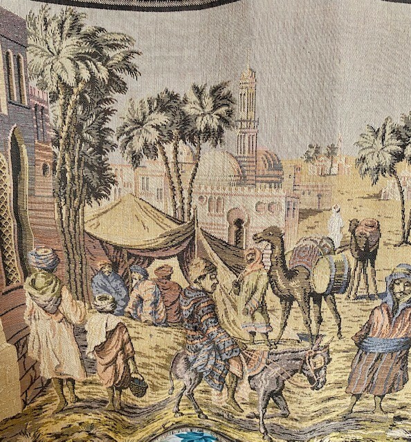 Arabian Scene  1920’s Belgian Wall Hanging 