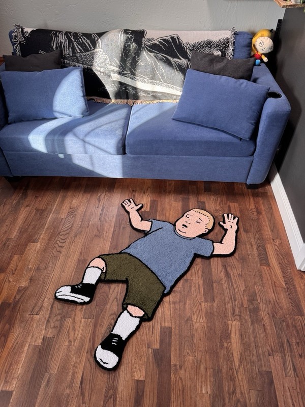 King Of The Hill Bobby Hill Rug Handmade | Made To Order