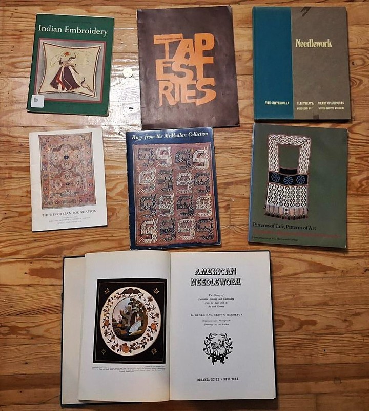 Art Book Lot, Fiber: Embroidery, Needlework, Tapestries
