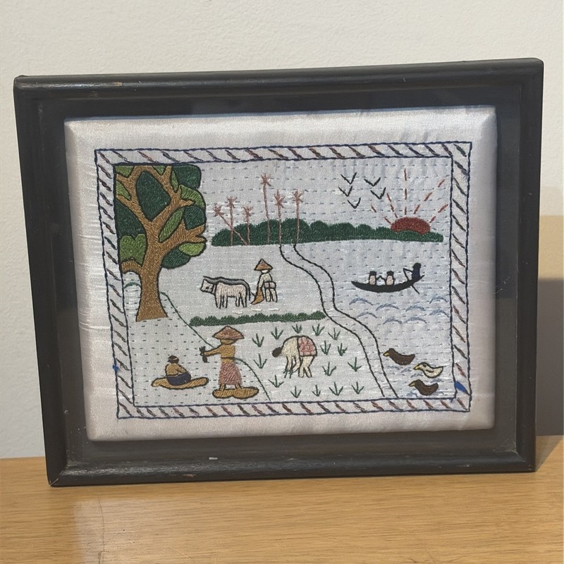 Hand Embroidered Bangladesh Framed Art