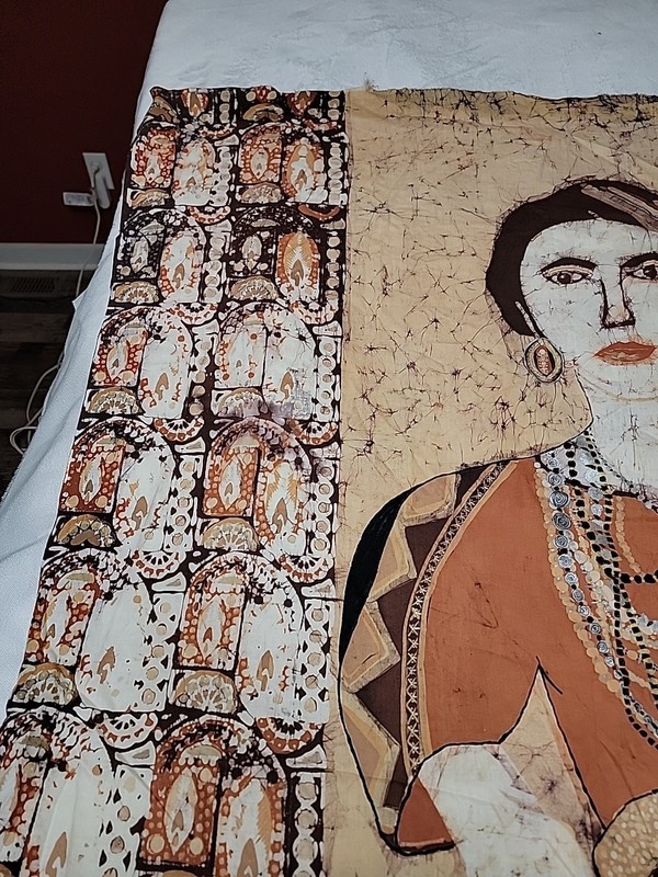 Batik Textile Art Jeweled Lady Joyce st??? stunning piece gallery