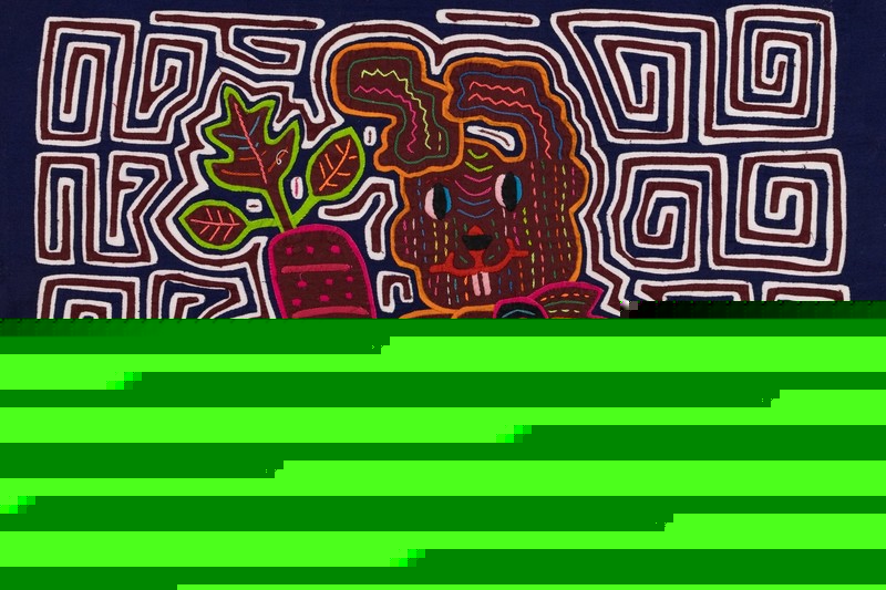 Bunny Rabbit with Carrot Panama Mola