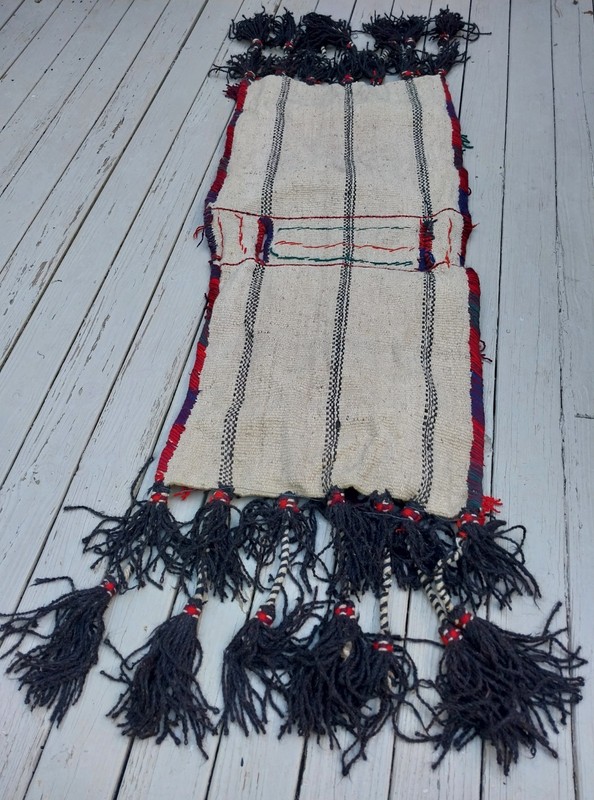 Bedouin Camel Saddlebag Blanket, Large Wall Hanging, 92"L x 29"W. High Quality gallery
