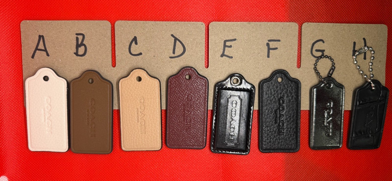 Leather COACH SIGNATURE CHARMS KEY RING LARGE select 2.75″ * 1.2″ inch approx