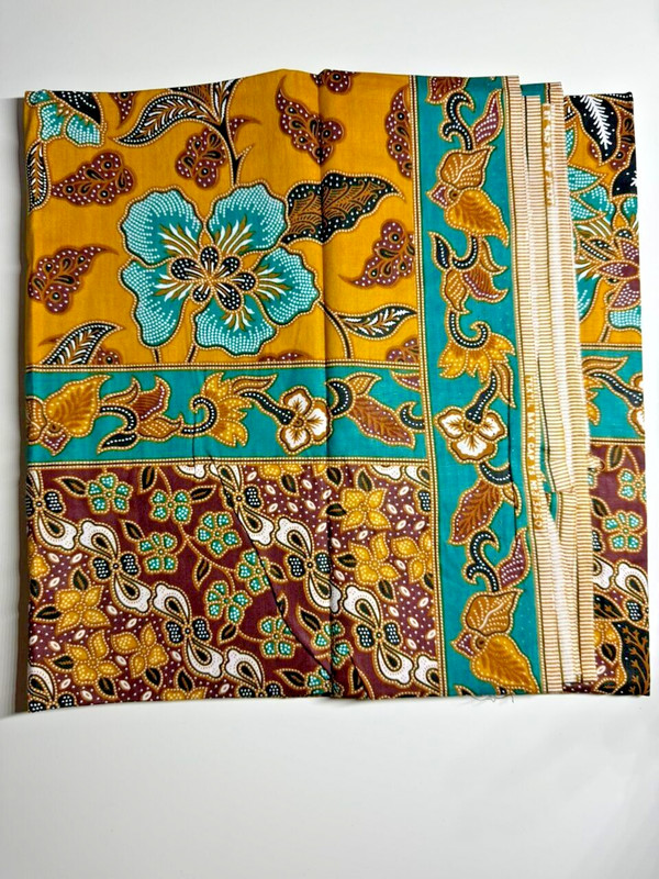 Kain Batik Vintage Original 100% From Indonesia. 1Pc Yellow Color. Shipping UPS gallery