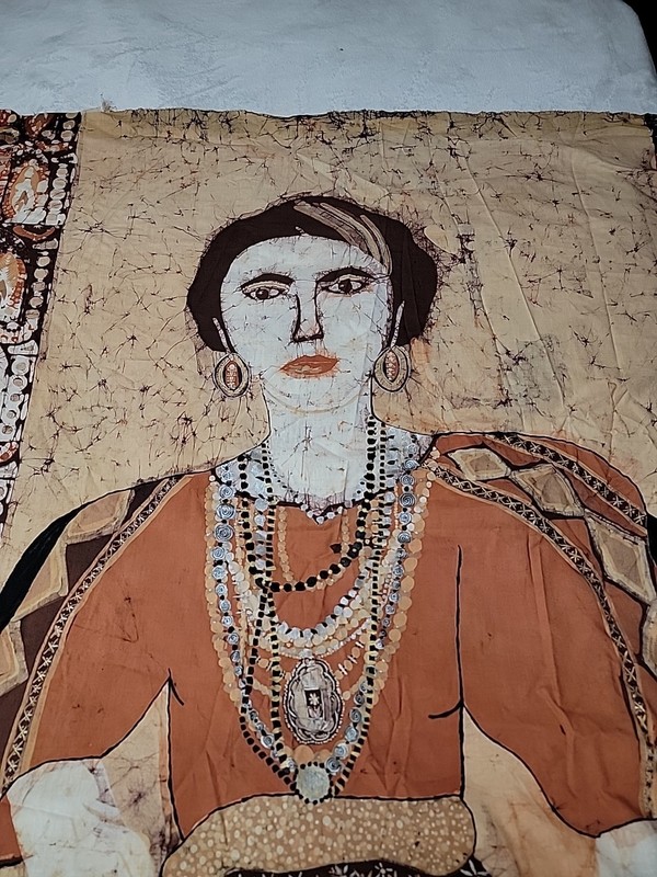 Batik Textile Art Jeweled Lady Joyce st??? stunning piece gallery