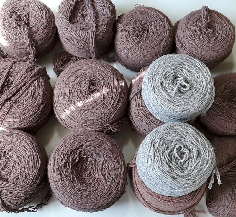 Romeo Reyna estate ART yarn, old stock, vintage fiber art supply lot of 15 (4)