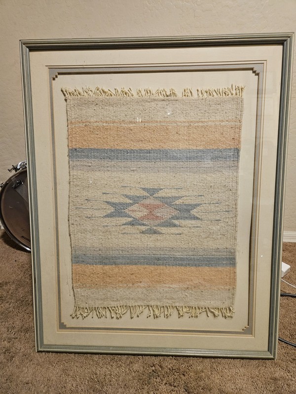 Zapotec Indian Weaving Framed