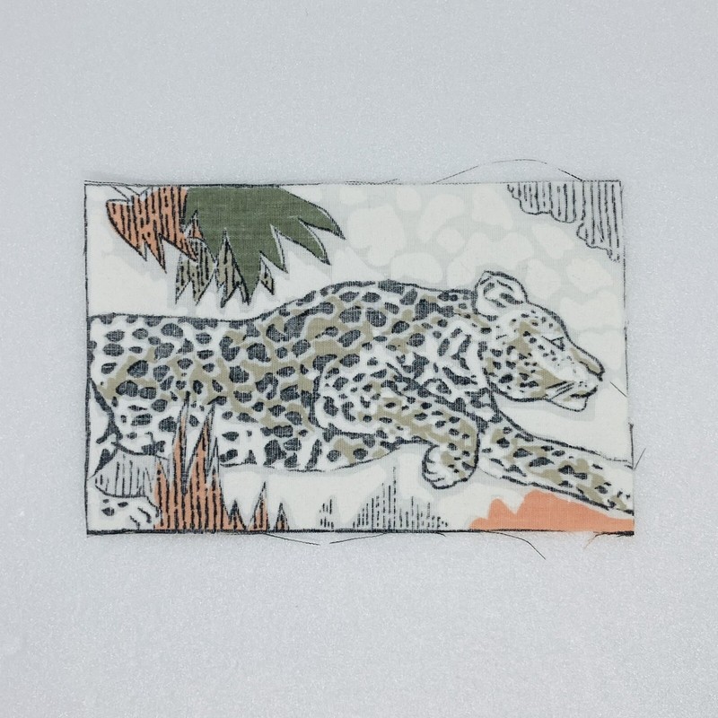 Vintage 1970s Hand Sewn Leopard Print Cloth Jacket Shirt Embroidery Art Decor 31 gallery