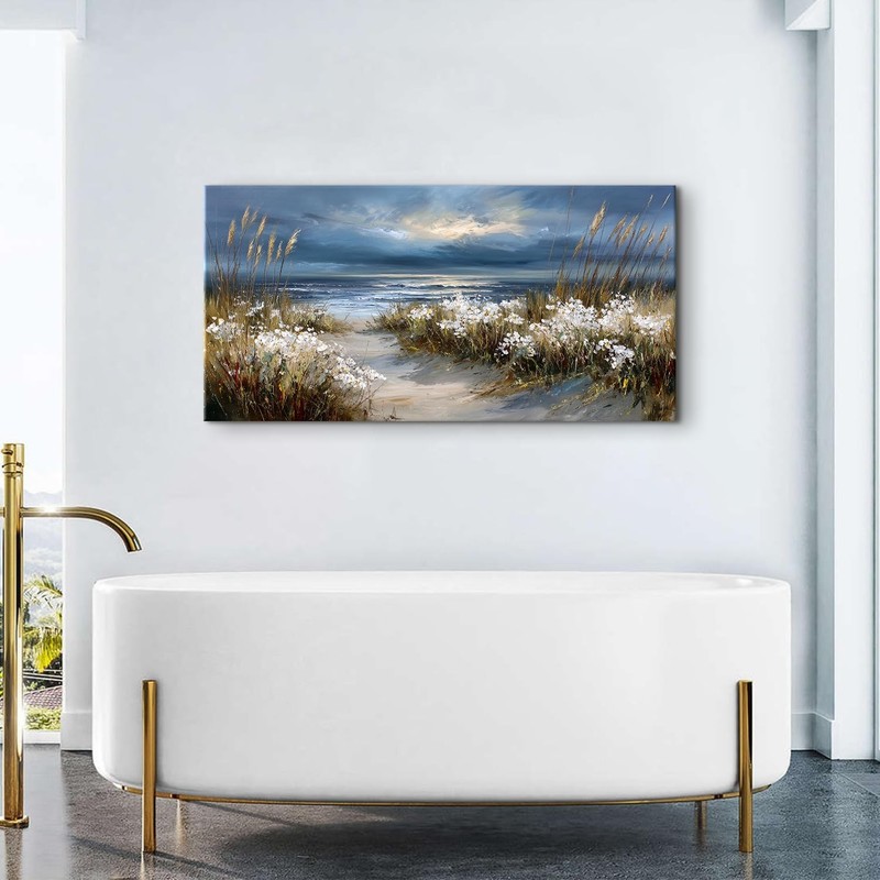 Vintage Coastal Wall Art Nature Floral Botanical Pictures Ocean Beach Scenery... gallery