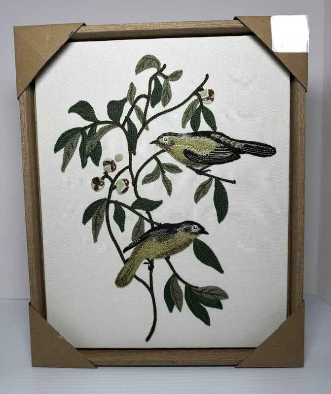 Cottagecore BP Woven Wall Art Birds Tapestry Farmhouse Nature Decor 12″x15″