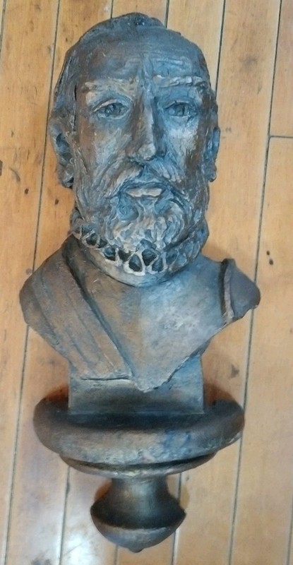 Segura Studios Florida fiberglass art piece Explorer Cortez 21"