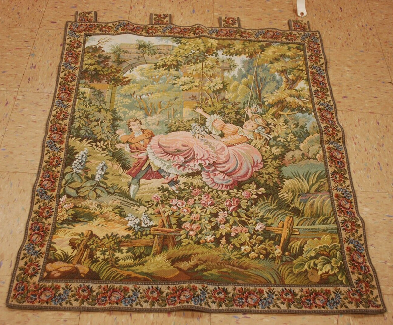 Tapestry French European Hand Loomed Victorian 2’9″X4’4″