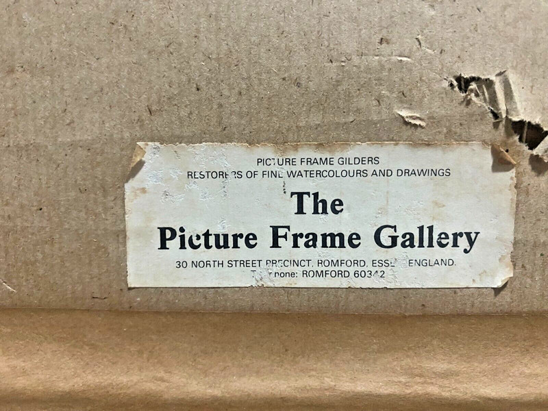 Vintage Embroidery artwork Wall Frame Glazed ancient House at Green Village H.M. gallery