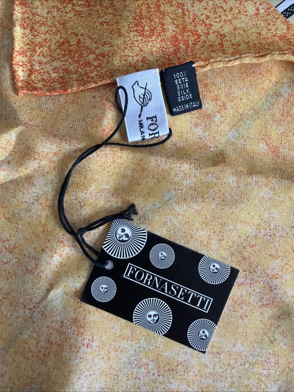 House of “Fornasetti” “Sole” Vintage Silk Scarf 53” X 53” Inches gallery
