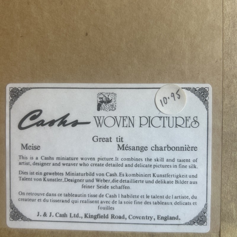 Cash's of Coventry Silk Woven Pictures - Great Tit gallery