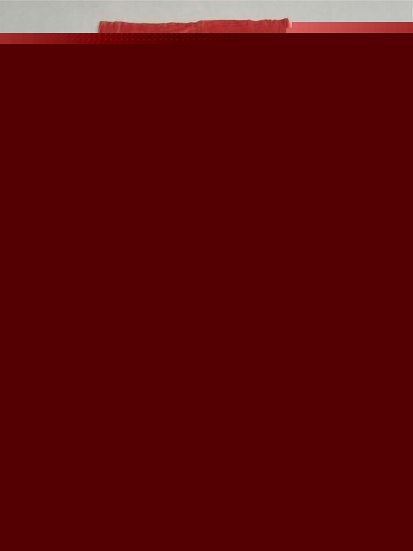 Vintage Traditional Plain Red Silk Curtain Panel 70×30 inches
