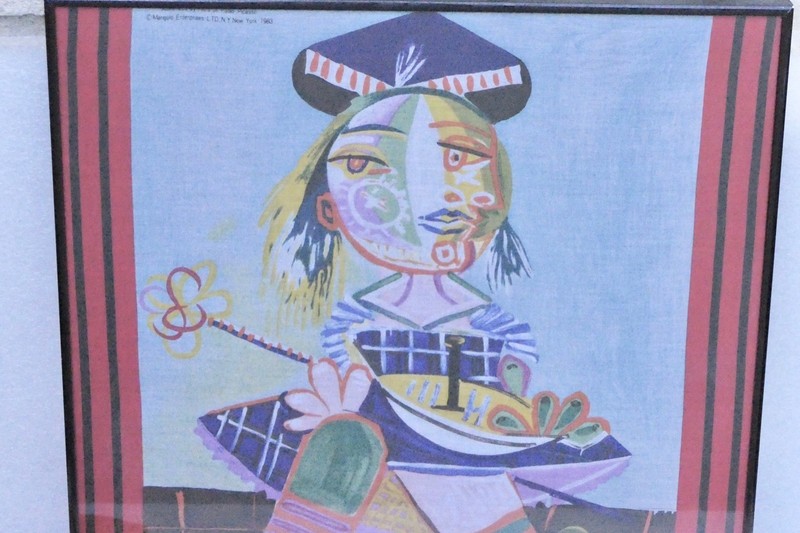 PICASSO SILK SCARF FROM THE DALLAS MUSEUM 1983 gallery
