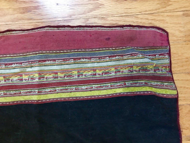 Beautiful Authentic Bolivian Indian Hand Woven Cloth With Natural Dyes gallery