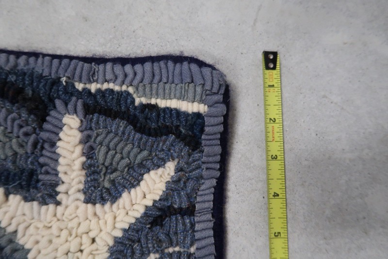 Handhooked Wool Mermaid Rug Lucile Fester Grace Ayres Folk Art 2014 34”x22” C2 gallery