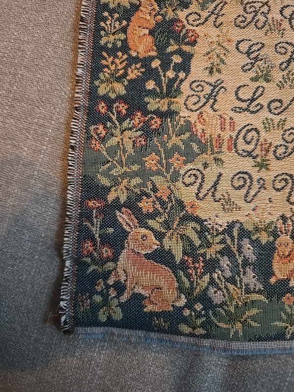 ART de LYS, ABC ANIMALS BLUE, FRENCH WOVEN TAPESTRY And Horse Riders gallery