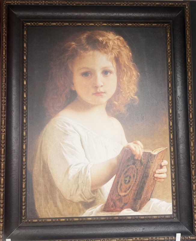 "The Story Book" (1877) by artist William-Adolphe Bouguereau Large