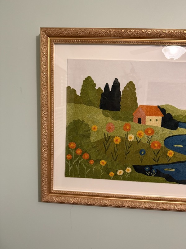 BP Home Textile Embroidered Woven Wall Art Rural Landscape Home BTG 25"H x43”L gallery