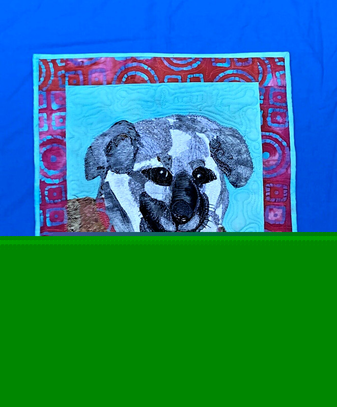 RARE MAGNIFICENT SIGNED «LACEY» MARGO ELLIS 3D QUILTED WALL HANGING ART 17.5×14
