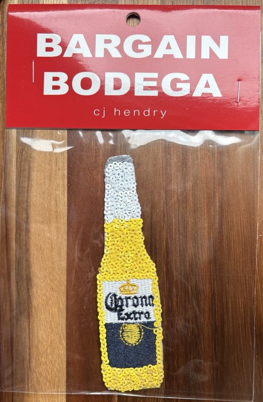 SEALED BRAND NEW CJ Hendry Bargain Bodega LMTD Edition Sequin Patch CORONA EXTRA