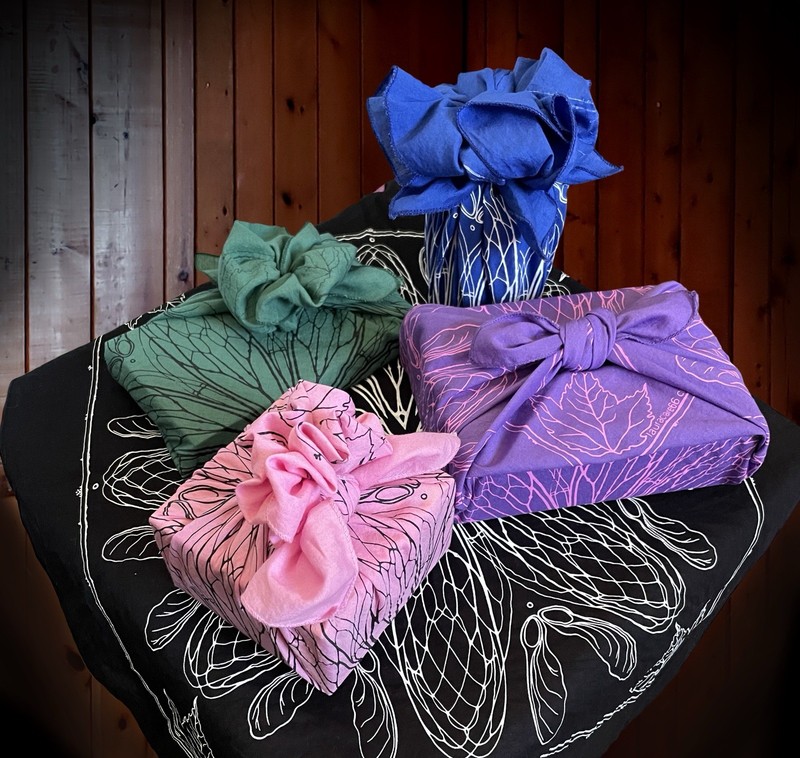 Cicada Wing Bandana Design by lauraclaire66, black/white gallery