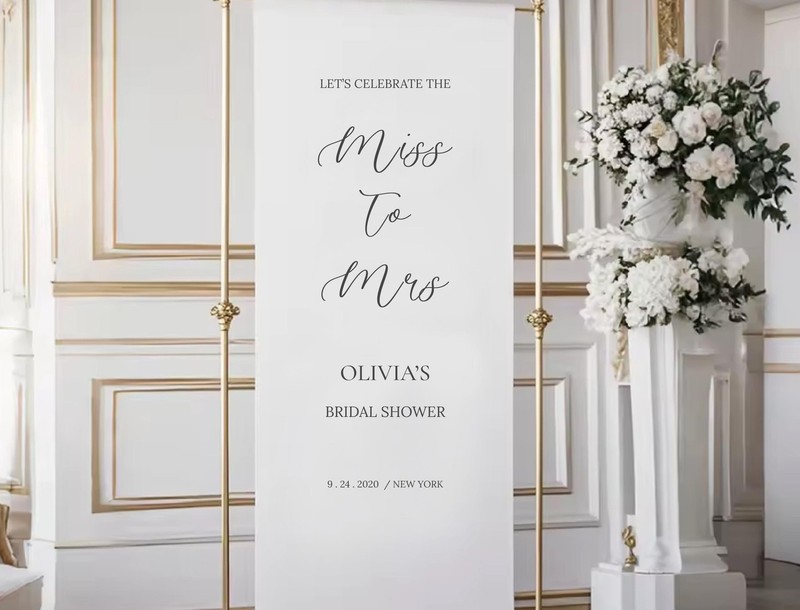Custom Sign Wedding Welcome Sign Handmade Cotton Banner Custom Names Date Rustic gallery