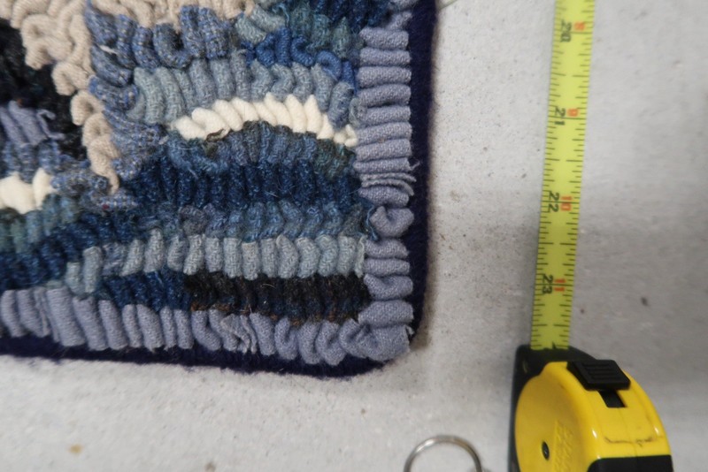 Handhooked Wool Mermaid Rug Lucile Fester Grace Ayres Folk Art 2014 34”x22” C2 gallery