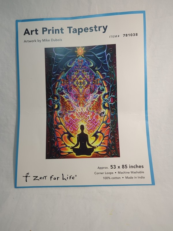 "Zest For Life" Tapestry Cloth 85" X 53" Art Print By Mike Dubois Hanging Loops gallery