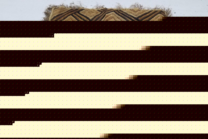 Vintage African Kuba Handwoven Shoowa Cut-Pile Velvet Panel 74x67cm