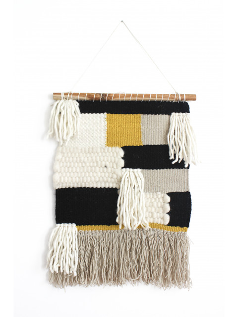 HAND WOVEN WOOL AND COTTON WALL HANGING Ysabel Wall Hanging