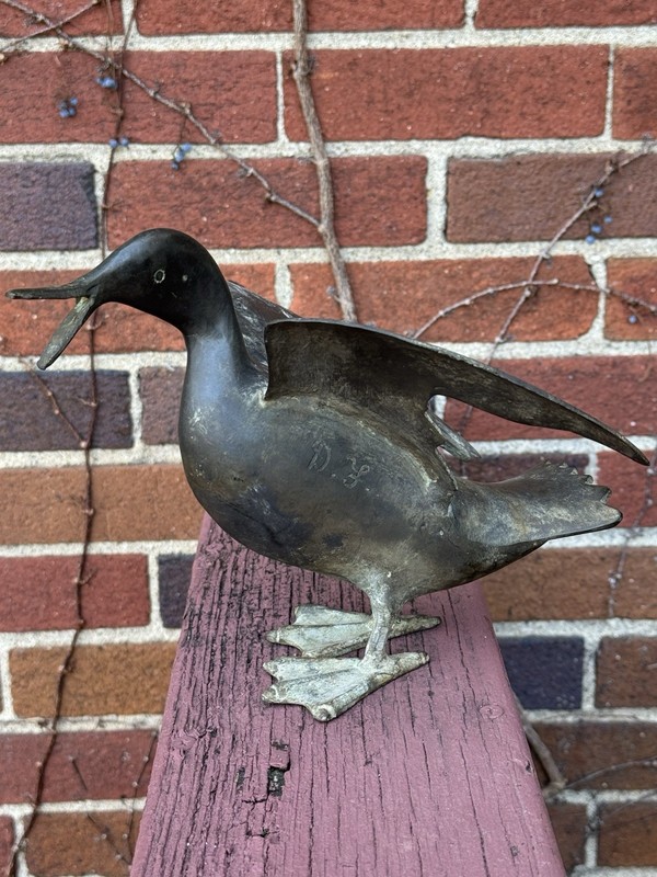 VERY RARE VINTAGE 1970's DON FREEDMAN SIGNED BRONZE BRASS DUCK SCULPTURE MCM gallery