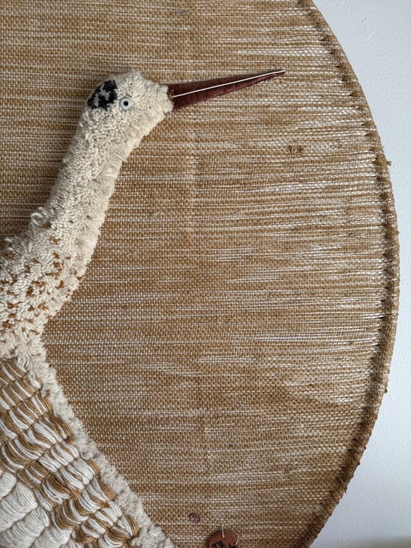 Exquisite Vintage Don Freedman "Majestic Flight" Textile Wall Hanging gallery