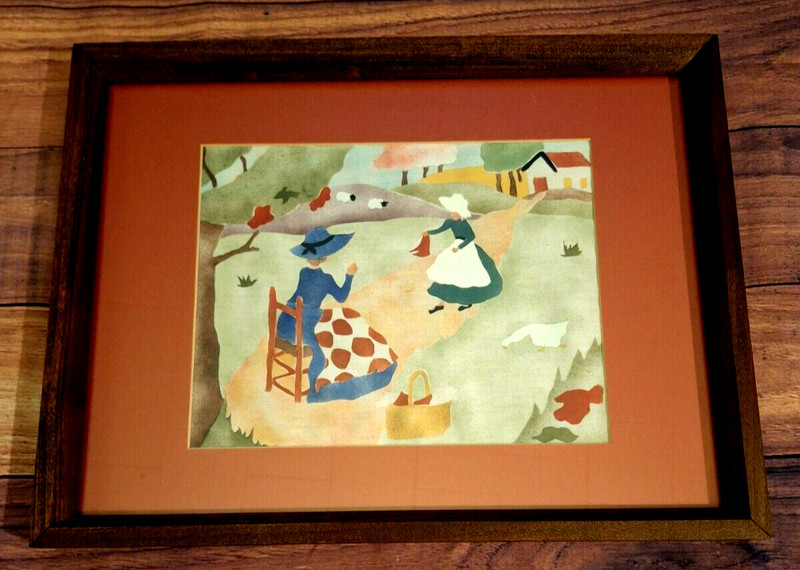 Vtg MADONNA FERGUSON SYLVIA ROOSSIEN signed & numbered Fabric Art "LAST PIECE"