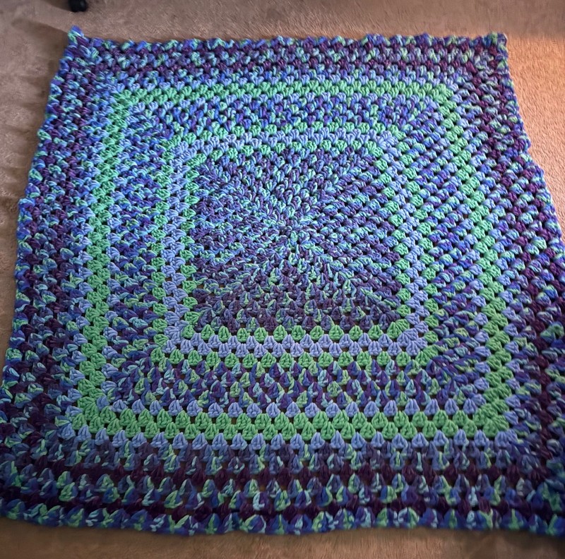 crochet blanket handmade new
