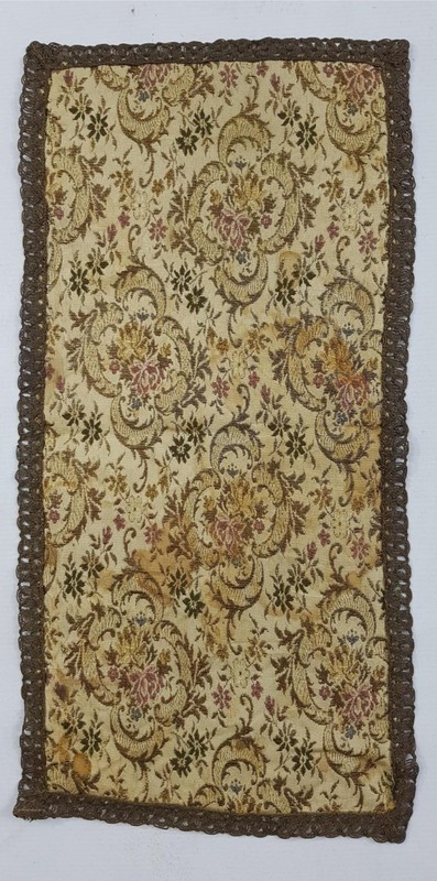Vintage French Floral Silk Woven Tapestry Panel 58x29cms