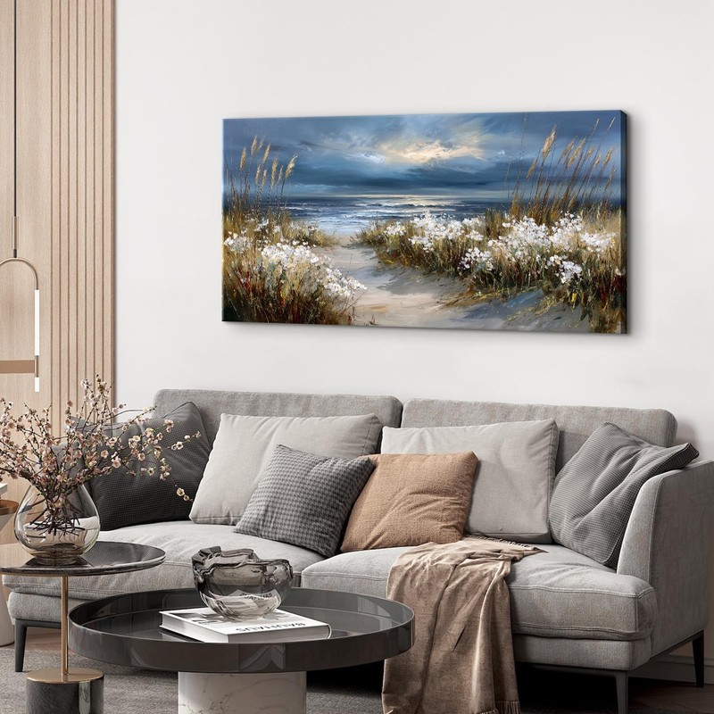Vintage Coastal Wall Art Nature Floral Botanical Pictures Ocean Beach Scenery... gallery