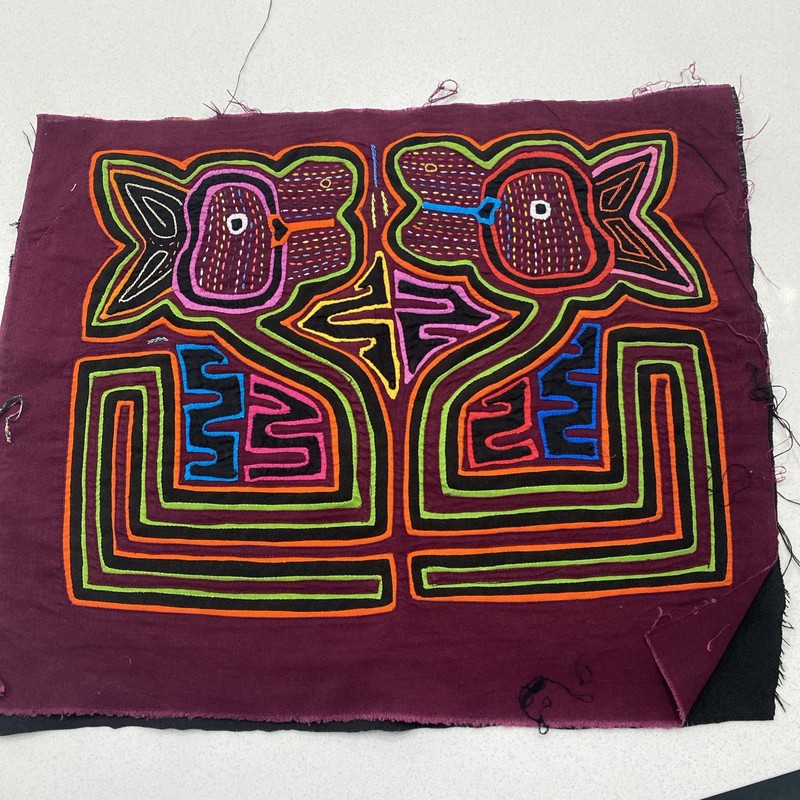 kuna panel mola unframed WALL HANGING imported from Panama original