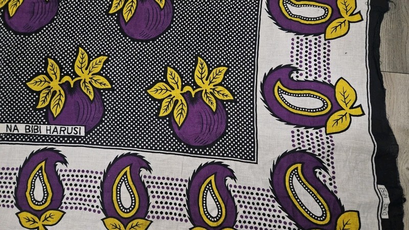African Scarf “Welcome To The Bride And Groom" Swahili gallery