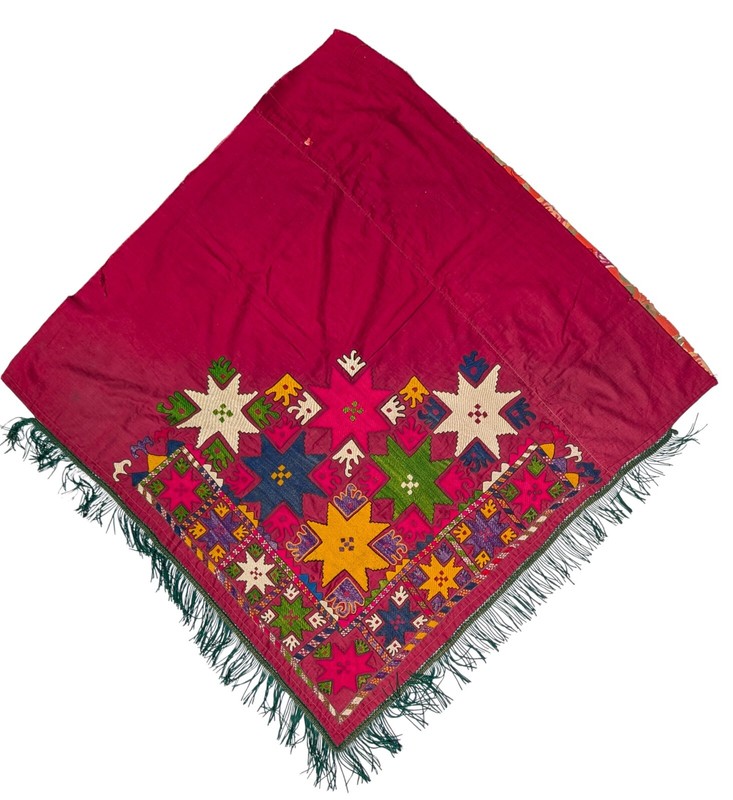 Uzbek Traditional Textile Bedding Cover, Hanging Mid 20th Century