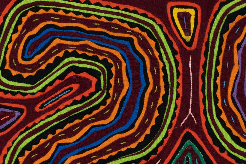 Roadrunner Face Optical Illusion Mola gallery