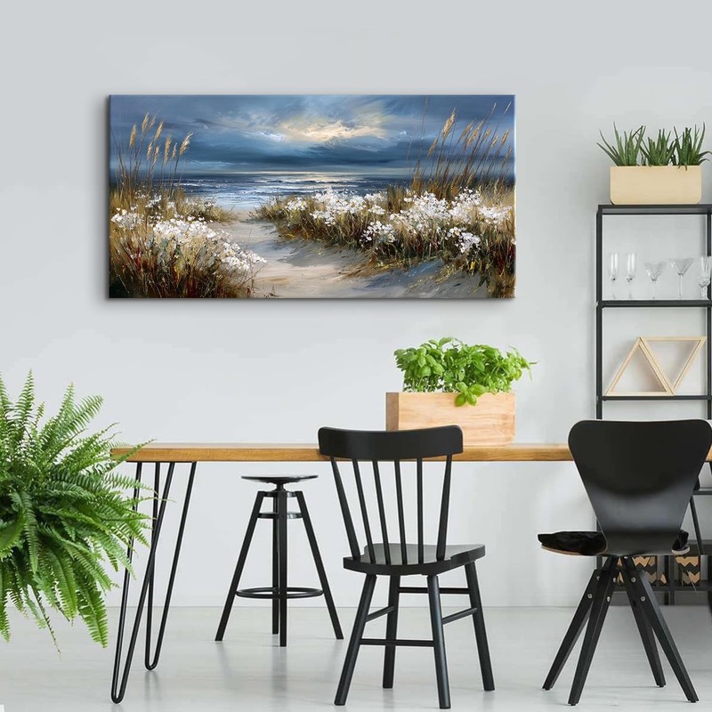 Vintage Coastal Wall Art Nature Floral Botanical Pictures Ocean Beach Scenery... gallery