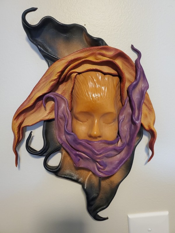 Leather Wall Art- Womens Faces