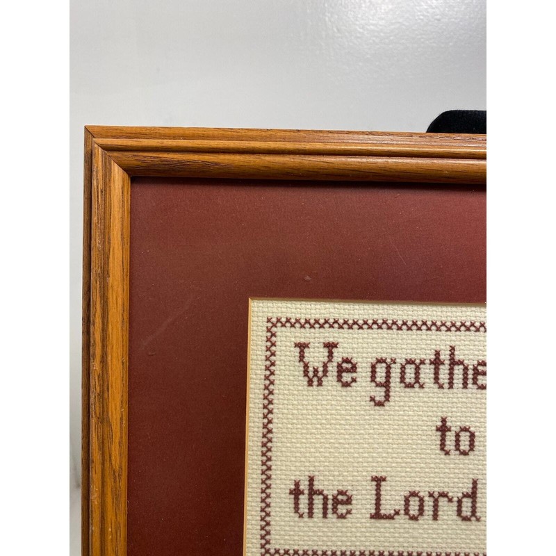 Handmade, Lord Blessing counted cross- stitched, embroidered wall hanging /art gallery
