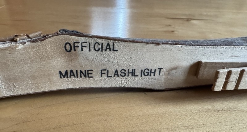 Official Maine Flashlight folk art decor funny gag gift 13" gallery