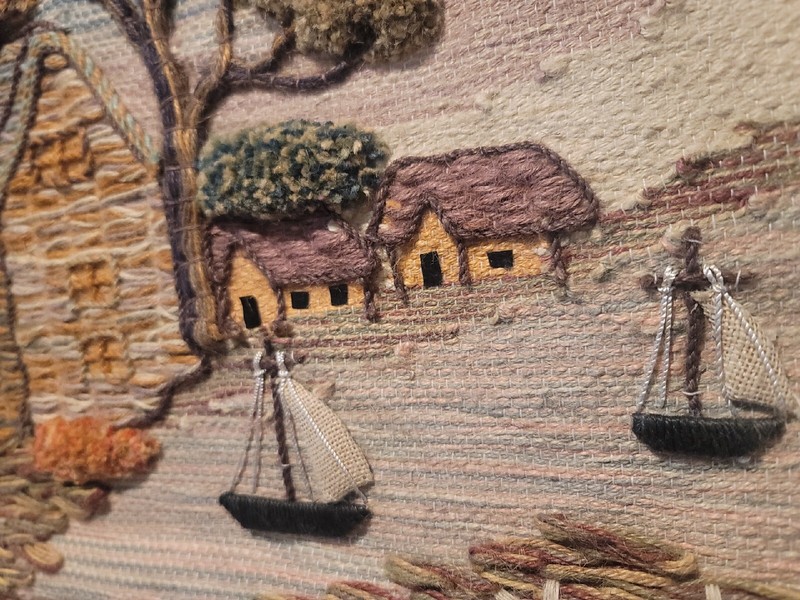 Woven Wall Hanging Art Boho Jute Textile Tapestry MCM gallery